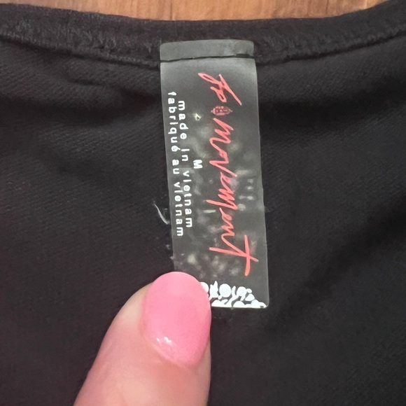 FREE PEOPLE FP MOVEMENT Black Sleeveless Crossback Prima Shortsie One Piece - Picture 5 of 6